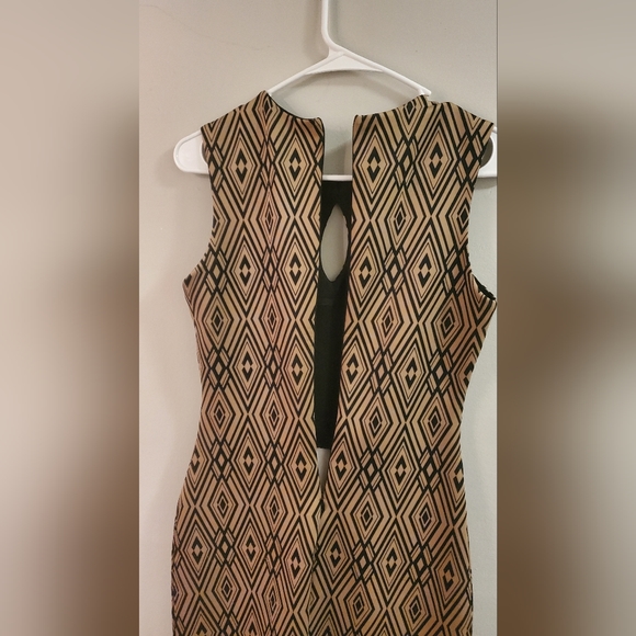 Bailey Blue Patterned Midi Zippered Back Dress (S) - Picture 5 of 8